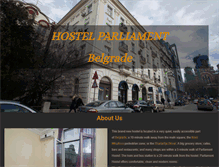 Tablet Screenshot of hostelparliament.com